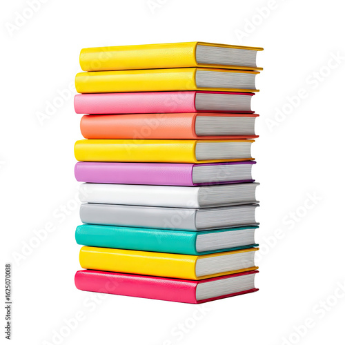 Wallpaper Mural Colorful Stack of Unopened Books in Vibrant Shades for Creative Study and Education Use Torontodigital.ca