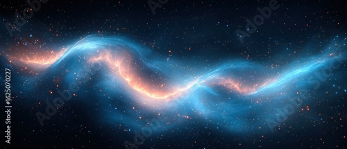 Celestial River: A cosmic dance of light and nebulae