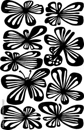 Stylized insect pattern featuring dragonflies for creative design projects