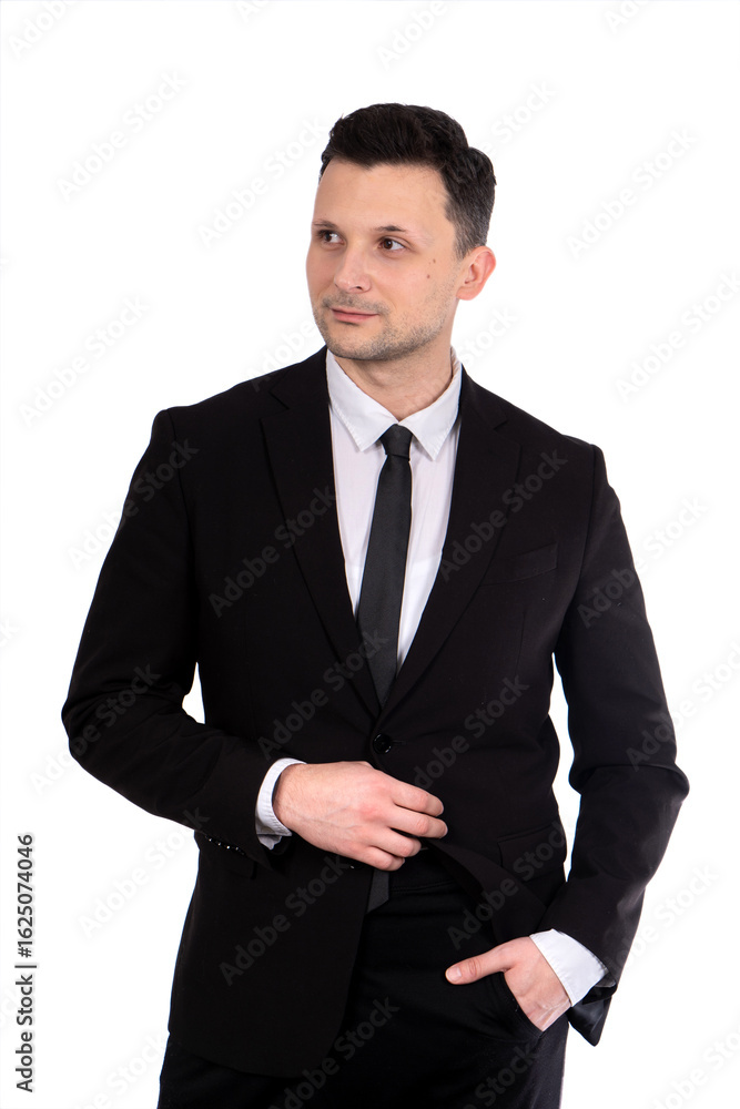 Businessman. Portrait of handsome caucasian man in formal suit. Isolated. Businessman. Portrait of handsome caucasian man in formal suit. Isolated.