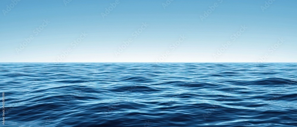Obraz premium Tranquil Ocean: A Serene Seascape