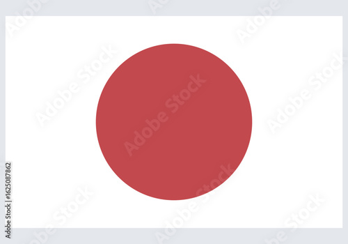 Free Download The flag of Japan. Flag icon. Standard color. Standard size. A rectangular flag. Computer illustration - GFXLoad