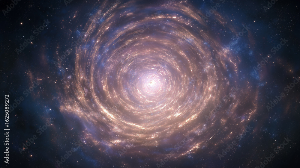 Obraz premium Doorway to space vortex, glowing swirling portal opening to stars, soft ambient light, sci-fi fantasy photo