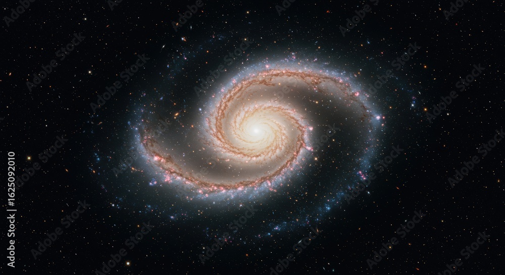 Fototapeta premium Spiral galaxy in deep space