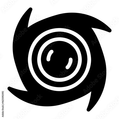tropical storm glyph icon