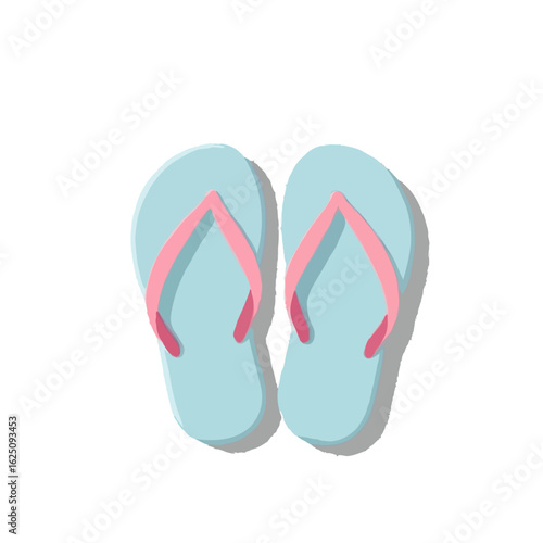 Simplified, Iconic Beach Flip-Flops