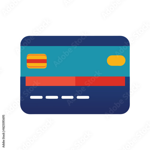Credit Card Illustration Financial transaction, payment, and banking concept