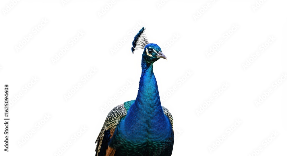 Fototapeta premium Peacock close up portrait