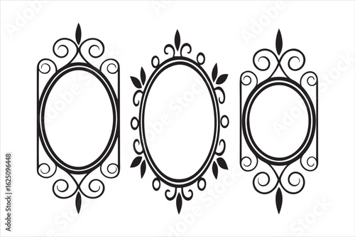 decorative frame with floral ornament vintage floral ornament abstract floral design element  vector illustration of a background