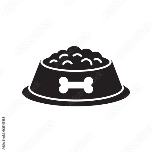 Creative illustration of dog food with vibrant colors and playful design elements