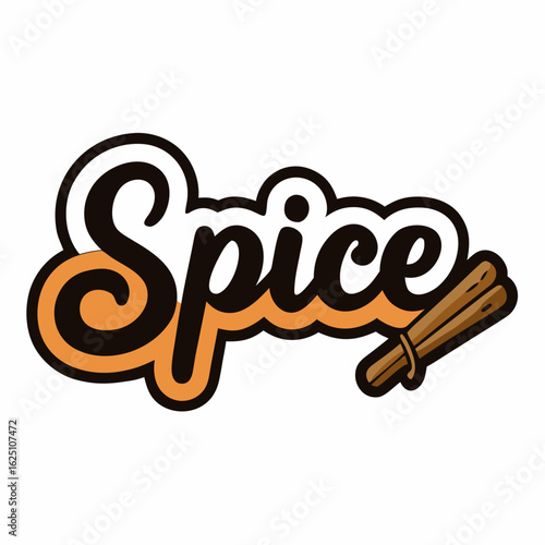 sticker design of spice