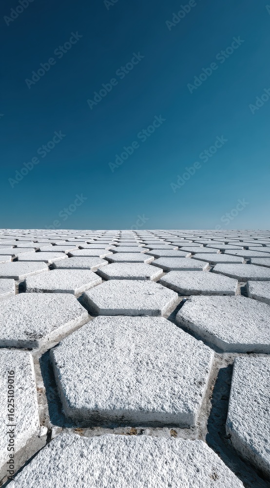 Fototapeta premium A stunning elevated flat rock plateau basking under a clear blue sky showcasing the beauty of natural landscapes and serene atmospheres ideal for photography enthusiasts