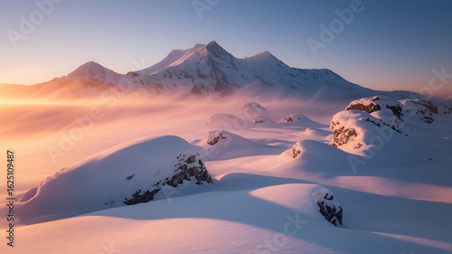 Sunrise in the mountains