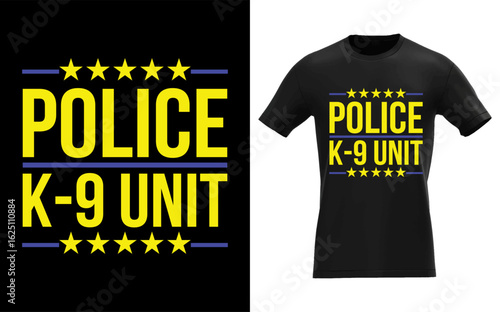 K9 unit halloween police dog costume silhouette officer canine in uniform with badge and hat