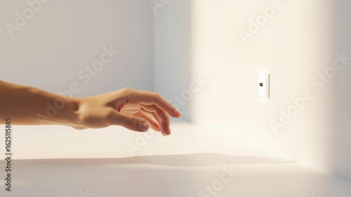 Reaching Toward Recovery – Minimalist Hand and Charging Port Symbolizing Burnout Recovery and Energy Renewal