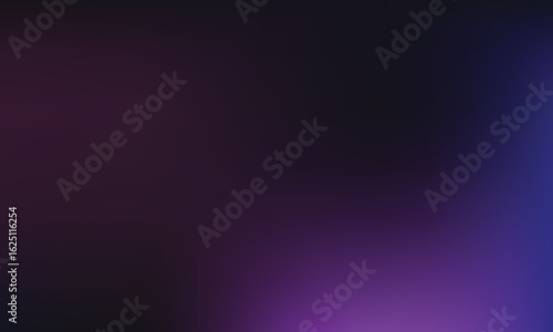 Abstract gradient background with deep purple and blue color transitions creates a modern and elegant visual effect for design projects