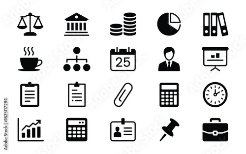Business and finance icon set 4