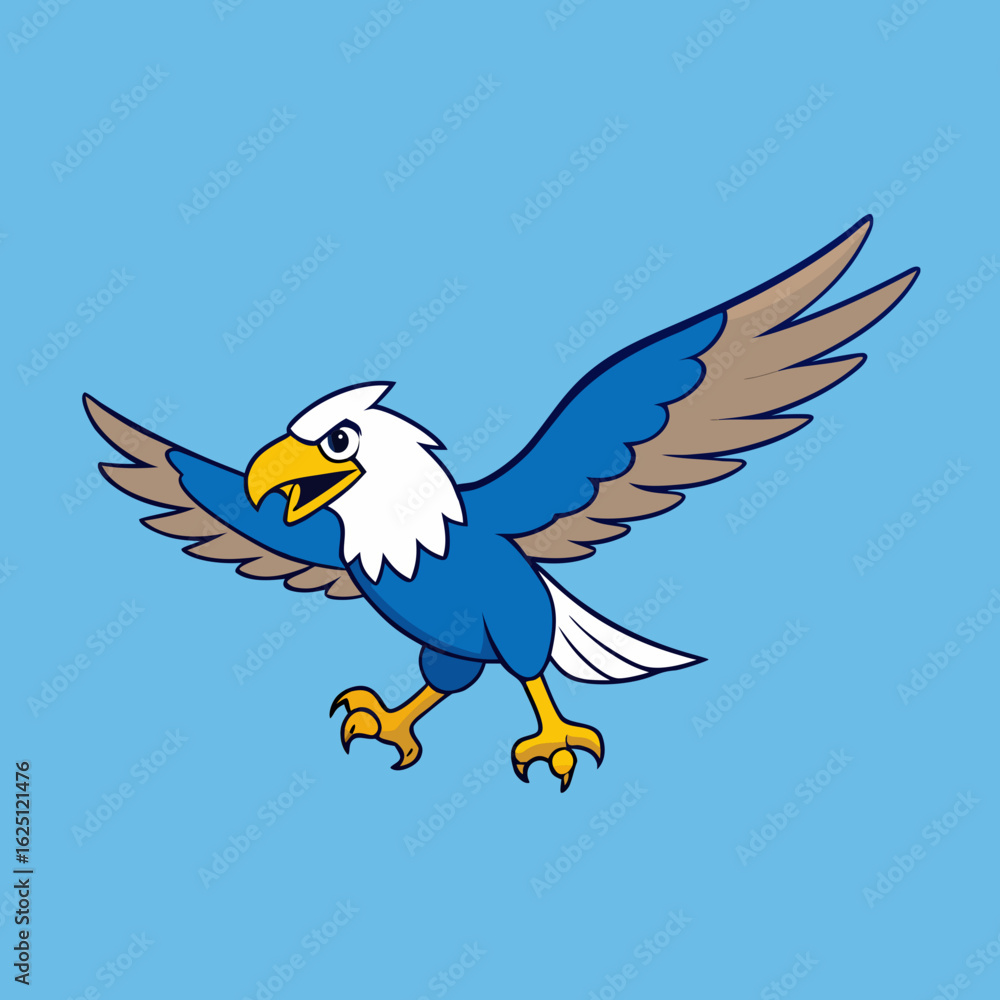 Obraz premium blue and white bird