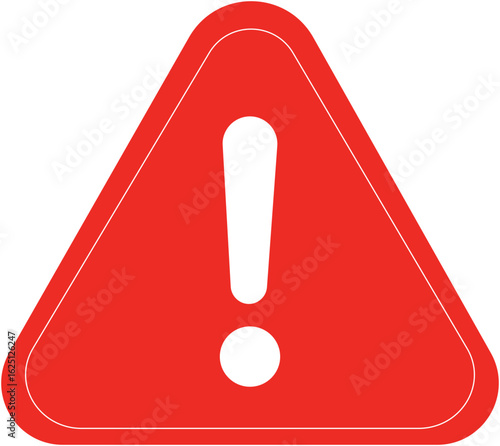 Danger and Warning sign icon. Attention vector , yellow, red and black fatal error message element, exclamation mark icon vector.Warning sign with an exclamation point.Danger triangle vector icon.