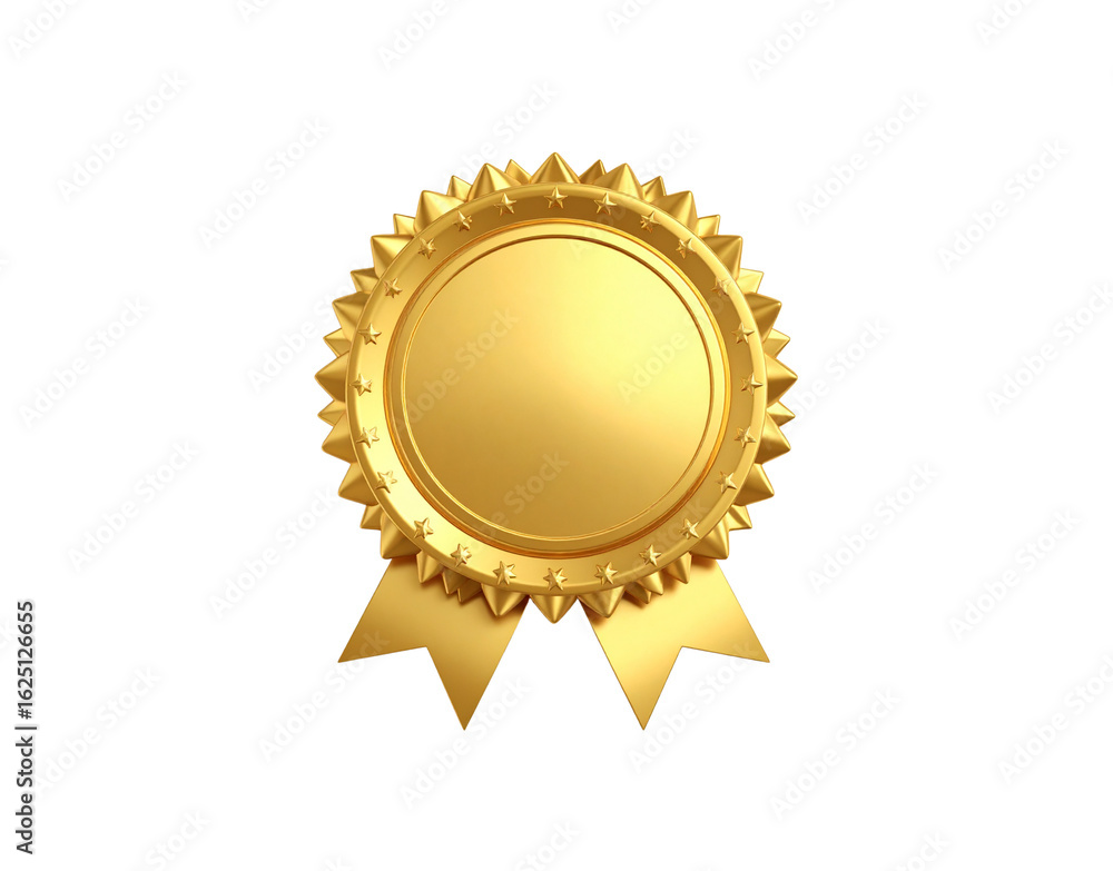 Lustrous gold award seal with a blank center starembossed border and serrated edges. Lustrous gold award seal with a blank center starembossed border and serrated edges.