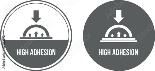High Adhesion icon on white background	