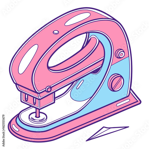 electric iron on a white background