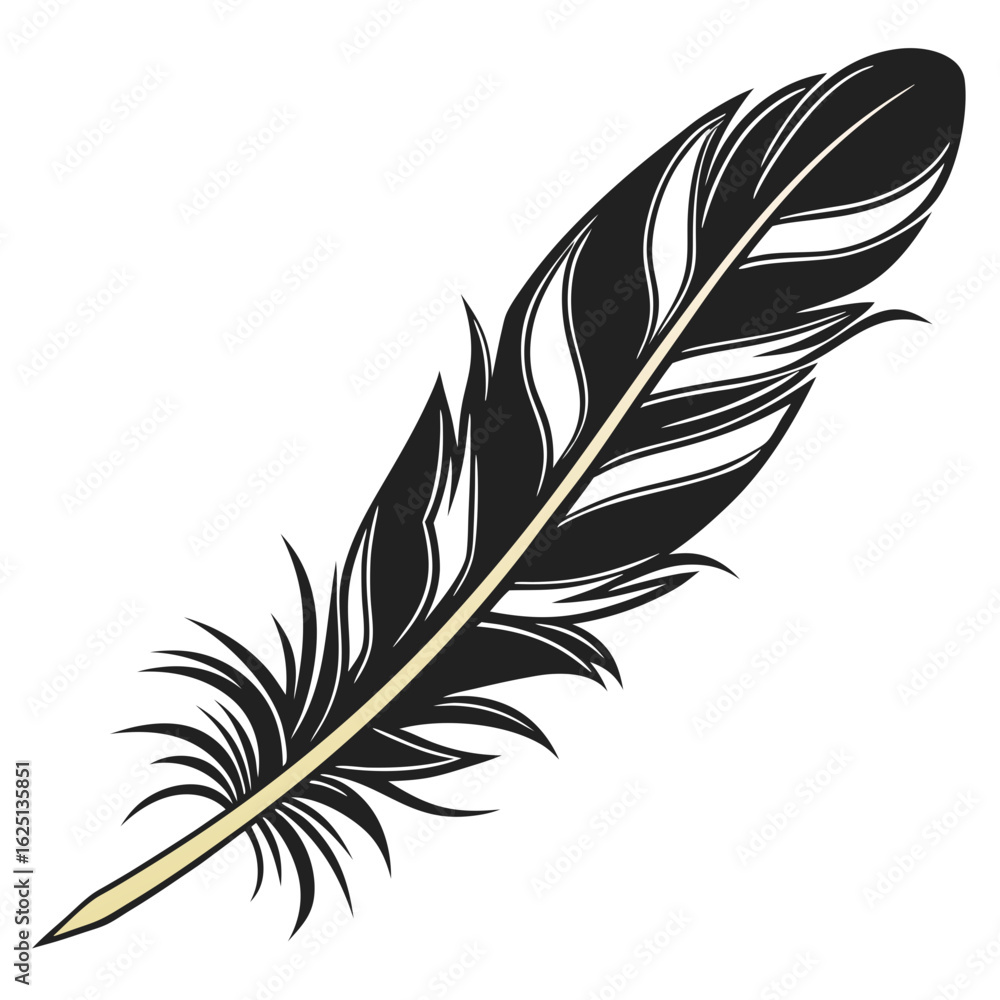 Obraz premium feather isolated on white