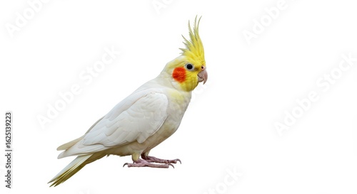 White cockatiel portrait