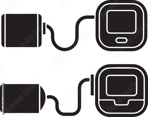 Blood Pressure Measurement Vector Illustration for Medical Examination