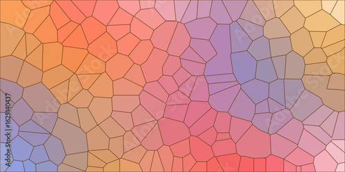  Rainbow vector polygon abstract layout. A vague abstract illustration with gradient.Modern geometrical abstract illustration with gradient.Rainbow vector triangle mosaic cover, abstract colorful back