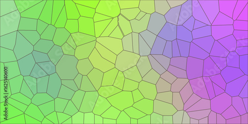  Rainbow vector polygon abstract layout. A vague abstract illustration with gradient.Modern geometrical abstract illustration with gradient.Rainbow vector triangle mosaic cover, abstract colorful back