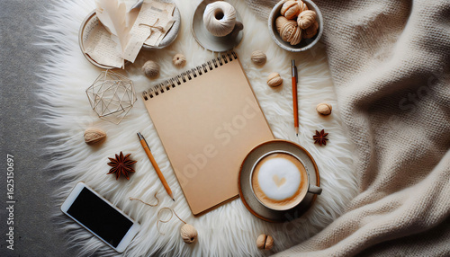 Blank A4 paper for advertising or text insertion.