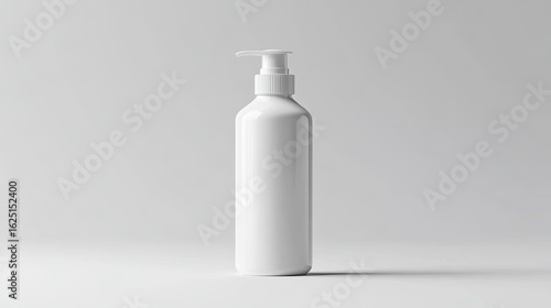 Blank Cosmetic Dispenser Bottle Isolated on White 