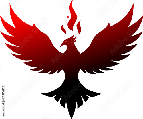 Red and black phonix