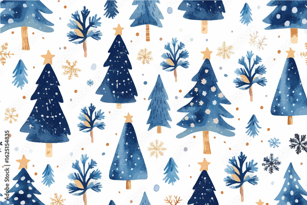 Obraz premium seamless pattern with christmas trees