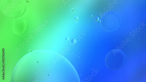 Wallpaper Mural Abstract Colorful Organic Food Oil Drops Bubbles On Water Surface Torontodigital.ca