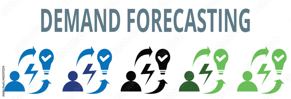 Naklejka premium demand forecasting