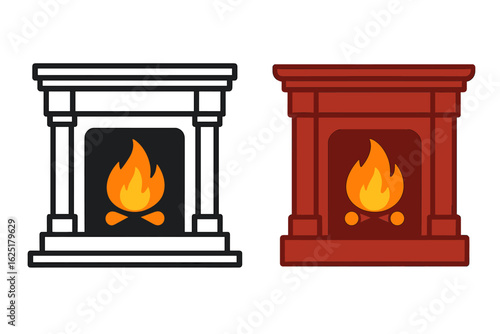 Logo Template for Blacksmith Fire, featuring an Anvil and Fire Sword Icon, suitable for Welding and Forge Service Design