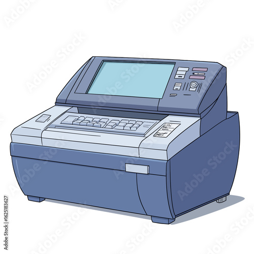 Vector illustration of a copy machine 