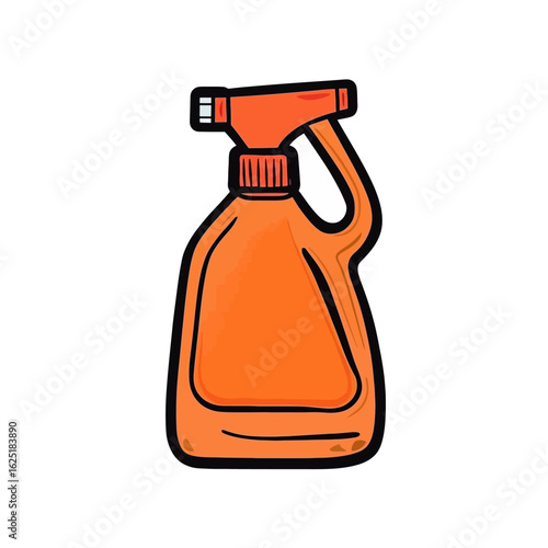 Orange spray bottle 