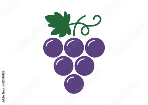 Grape Vector Illustration, Grape Icon
