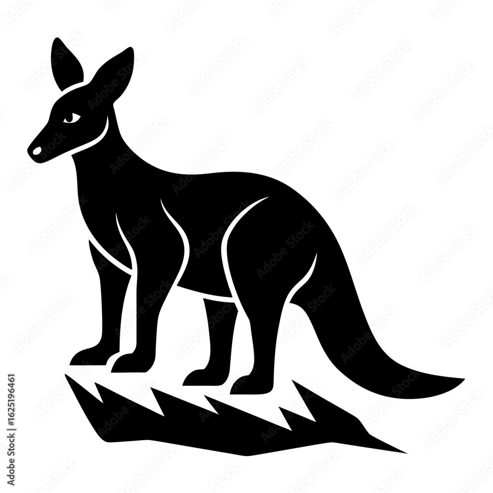 Fototapeta premium kangaroo icon vector illustration