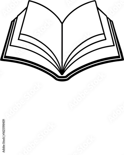 open book vector illustration