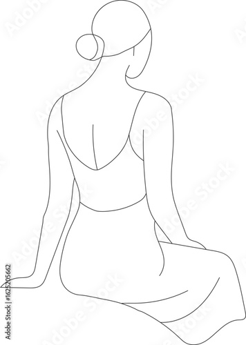 vector illustration of a woman