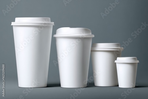 Wallpaper Mural Coffee Cup Different Sizes White Torontodigital.ca