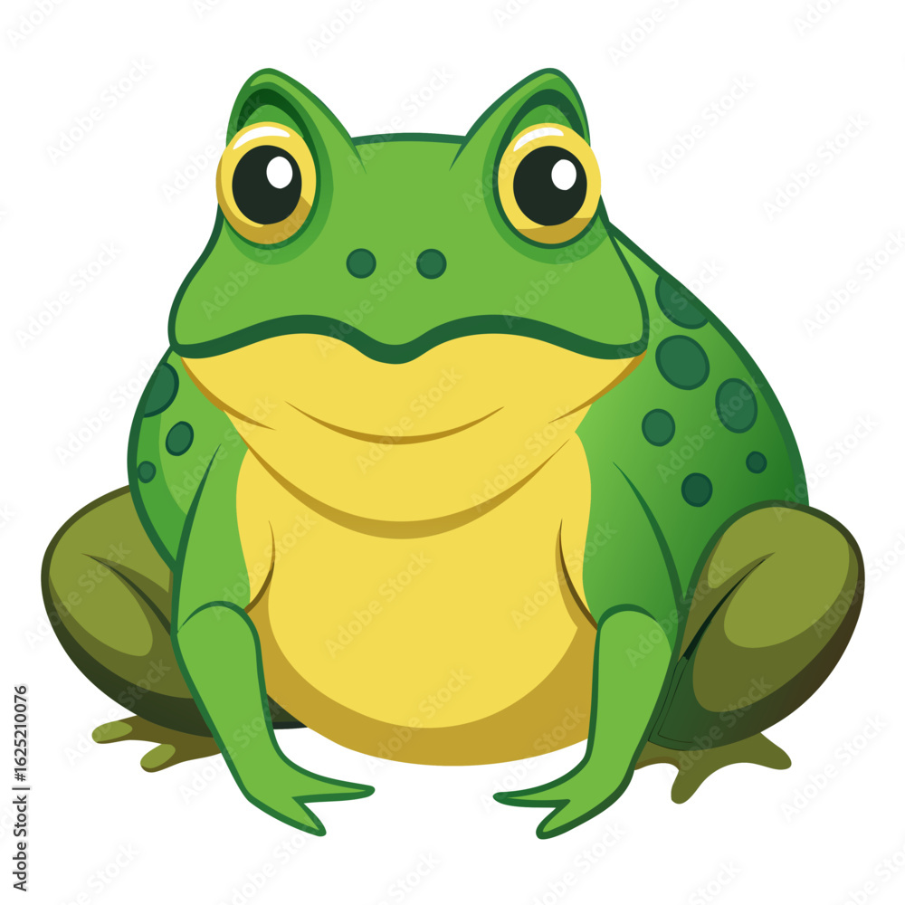 Fototapeta premium green frog isolated on white