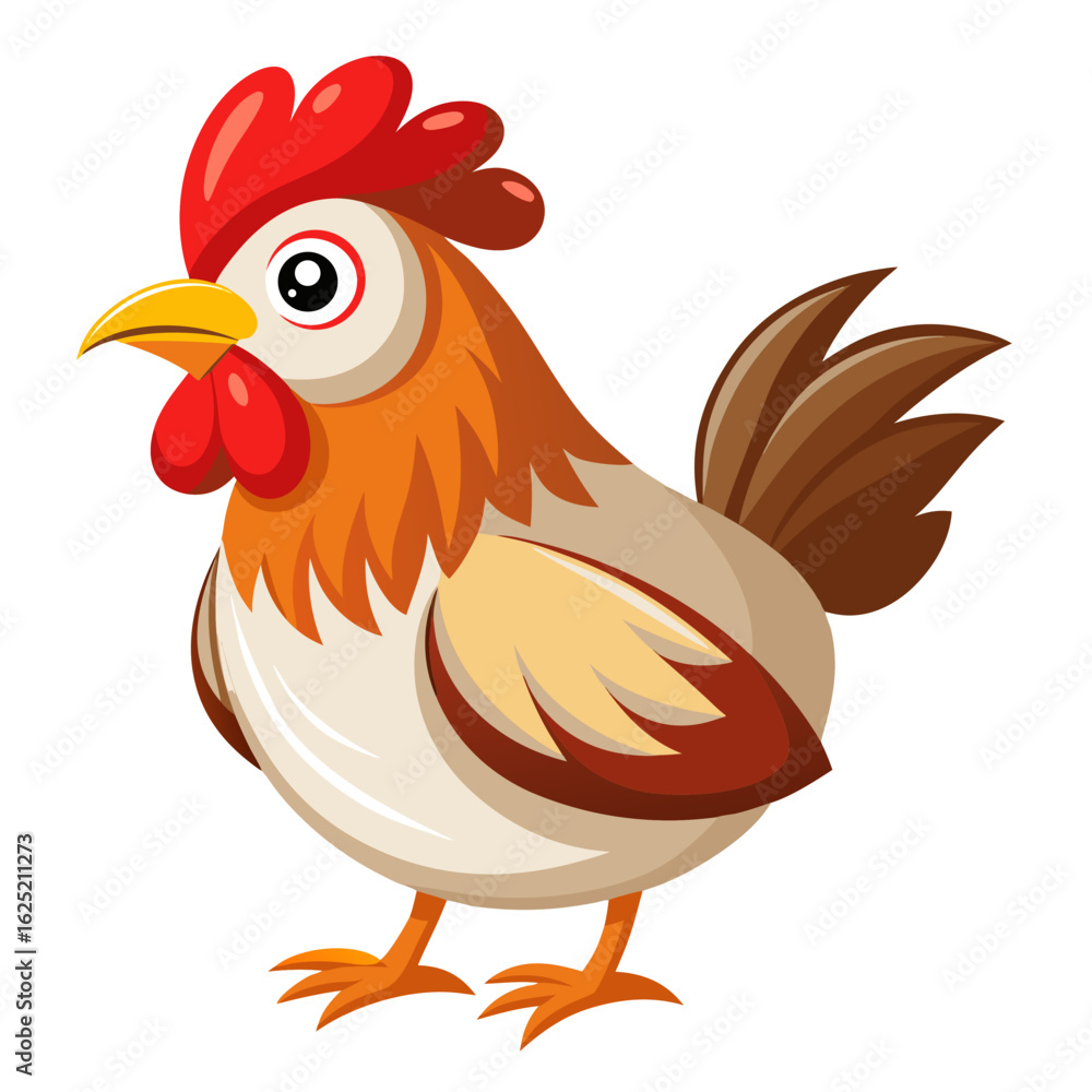 Fototapeta premium rooster isolated on white background