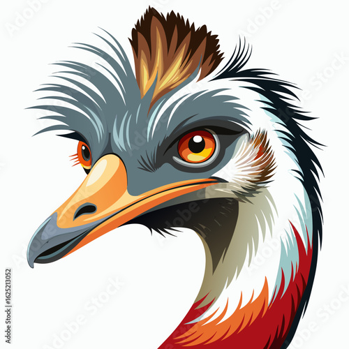 head of an ostrich