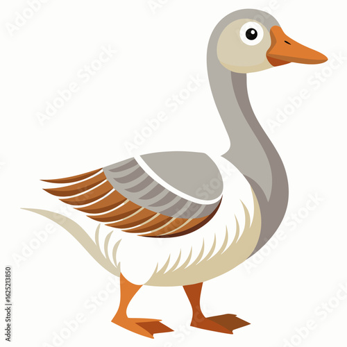 goose isolated on white background