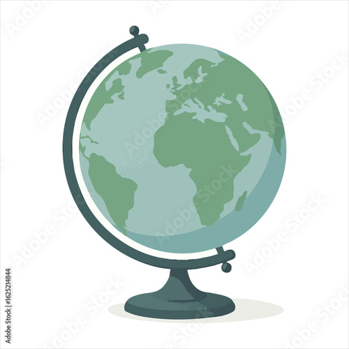 globe on white background
